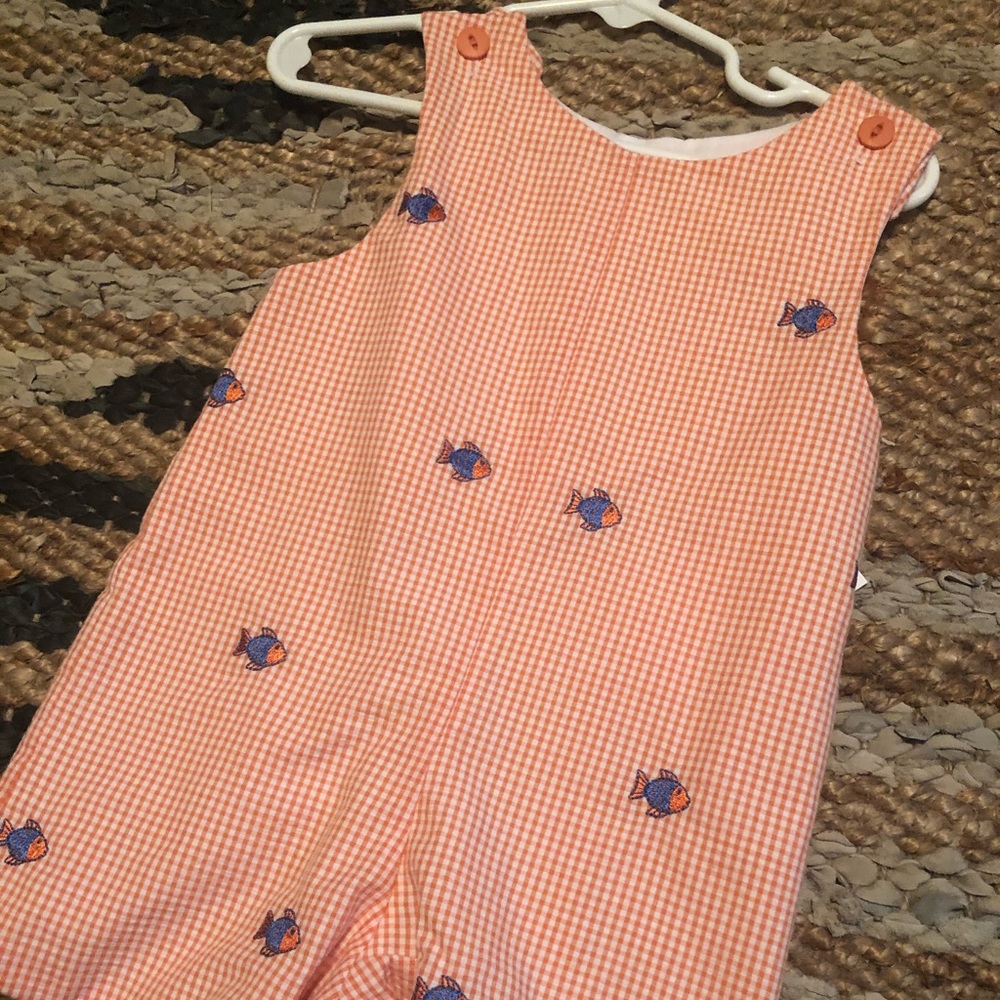 Jon Jon suit with embroidered fish